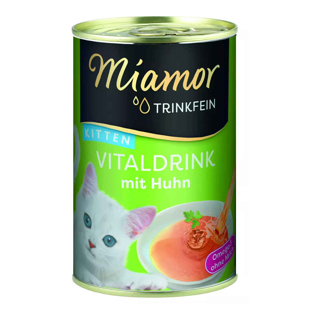 MIAMOR Vitaldrink Kitten z Kurczakiem Napój Nawadniający dla Kociąt 6x135ml
